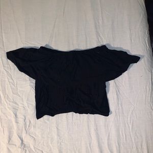 Forever 21 flowy, off the shoulder black blouse